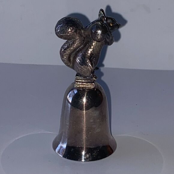New England Collectors Society Bell Beatrix Potter Squirrel Nutkin Silver Plate - Picture 7 of 9